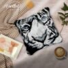 Blue Eyed Tiger - Latch Hook Pillow Kit