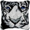 Blue Eyed Tiger - Latch Hook Pillow Kit