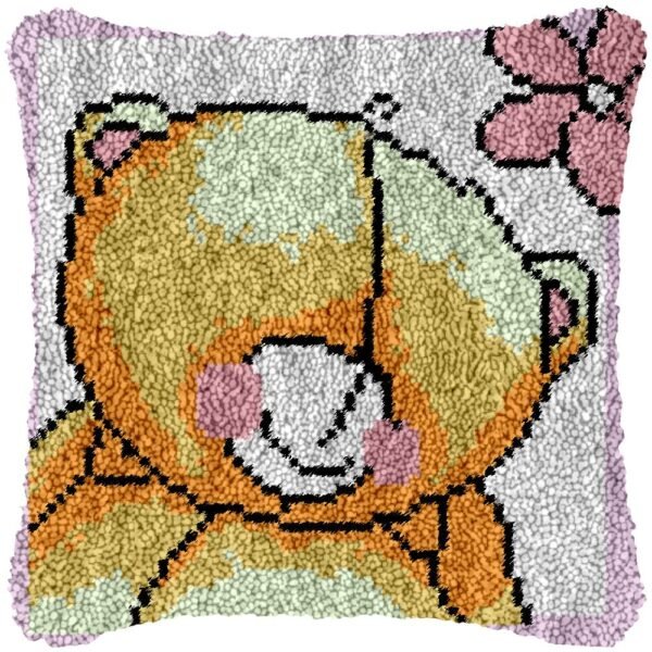Blush - Latch Hook Pillow Kit