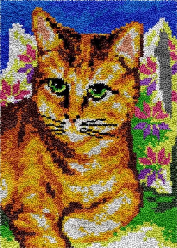Bored Kitty - Latch Hook Rug Kit
