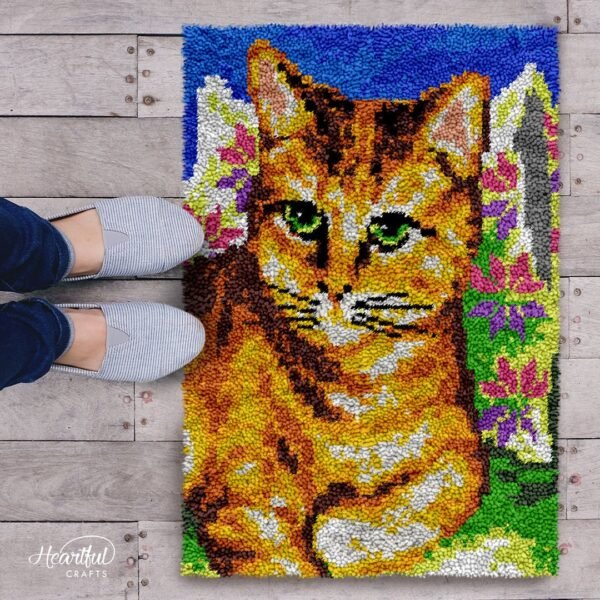 Bored Kitty - Latch Hook Rug Kit