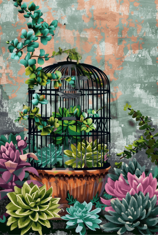 Botanical Sanctuary - Latch Hook Rug Kit
