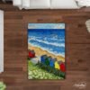 Bright Beach Houses - Latch Hook Rug Kit