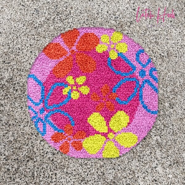 Bright Flowers - Latch Hook Rug Kit