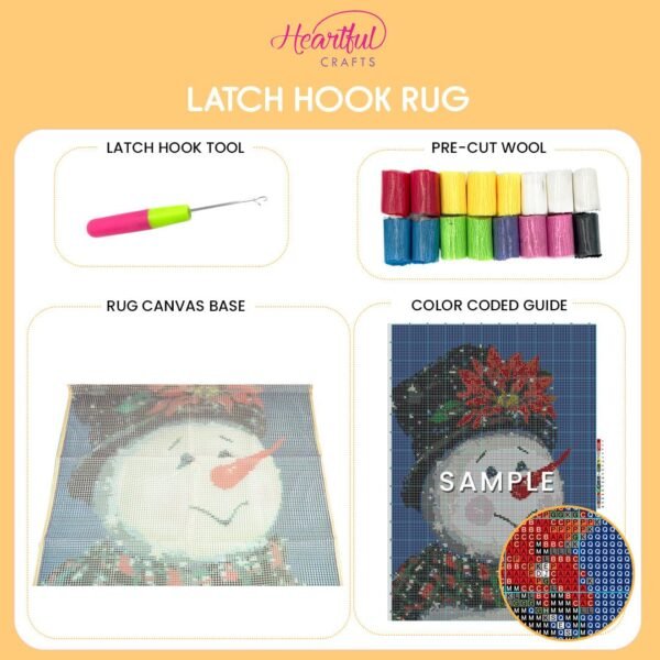 Bright Flowers - Latch Hook Rug Kit