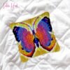 Brilliant Butterfly - Latch Hook Pillow Kit