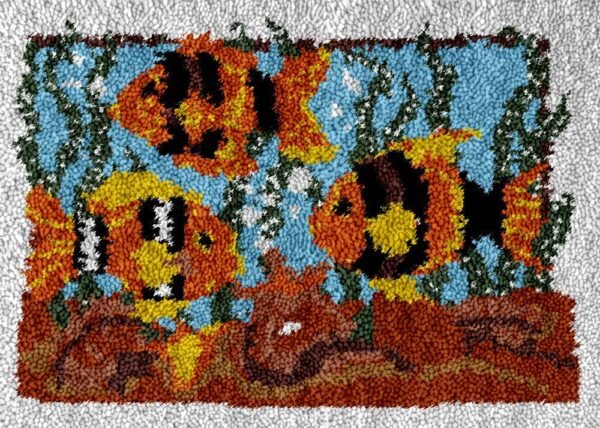 Bubbly Aquarium - Latch Hook Rug Kit