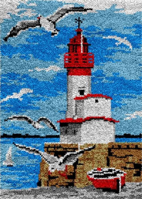 Busy Pier - Latch Hook Rug Kit