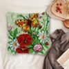 Butterfly Field - Latch Hook Pillow Kit