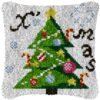 Candy Themed Tree - Latch Hook Pillow Kit