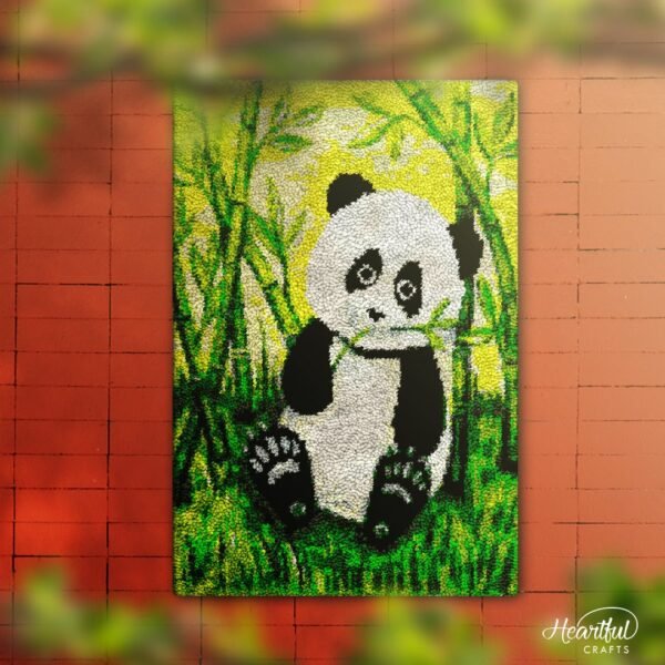 Carefree Panda - Latch Hook Rug Kit