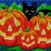 Carved Pumpkins - Latch Hook Rug kit