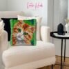 Cat Grimace - Latch Hook Pillow Kit
