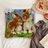Charming Bunnies - Latch Hook Pillow Kit