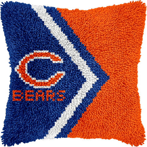 Chicago Bears - Latch Hook Pillow Kit