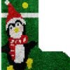 Chirpy Penguin - Latch Hook Stockings Kit