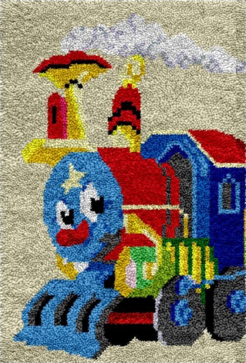 Choo Choo Train - Latch Hook Rug Kit