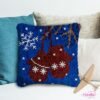 Christmas Mittens - Latch Hook Pillow Kit