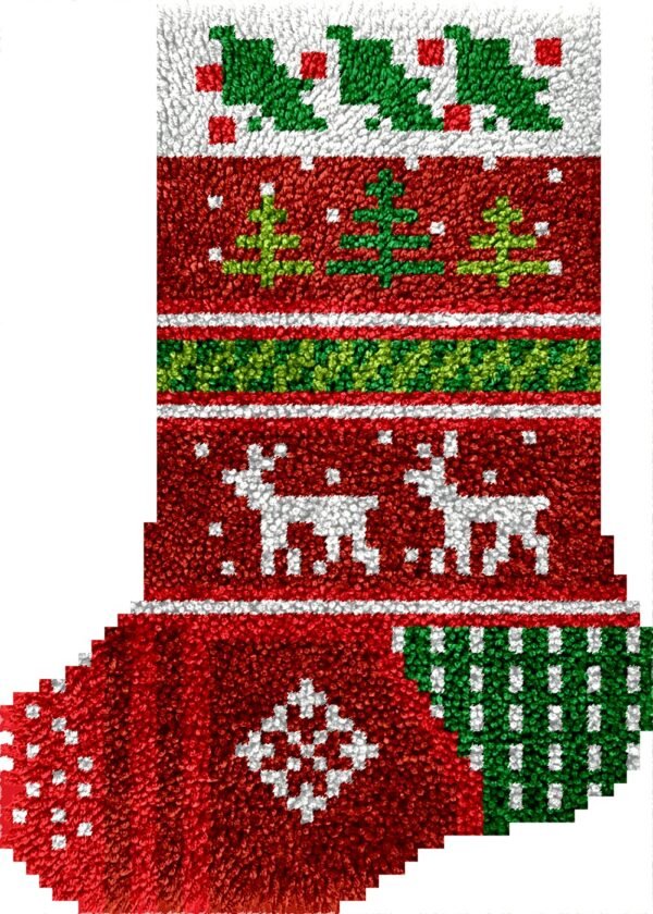 Christmas Spirit - Latch Hook Stockings Kit