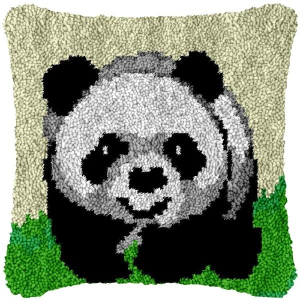 Chubby Panda - Latch Hook Pillow Kit