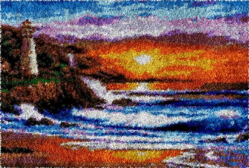 Coastal Sunset - Latch Hook Rug Kit