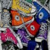 Colored Converse - Latch Hook Rug Kit