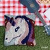 Cool Unicorn - Latch Hook Pillow Kit