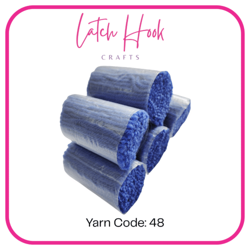 Cornflower Wave Latch Hook Yarn