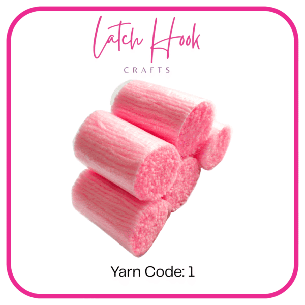 Cotton Candy Pink Latch Hook Yarn