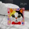 Courteous Cat - Latch Hook Pillow Kit