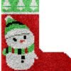 Cozy Snowman - Latch Hook Stockings Kit