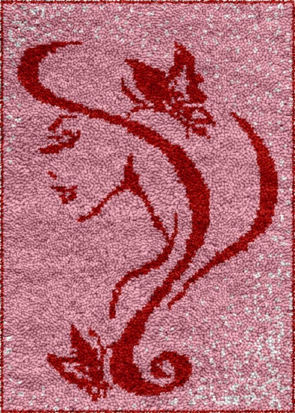 Crimson Countess - Latch Hook Rug Kit