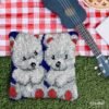 Cuddly Bears - Latch Hook Pillow Kit