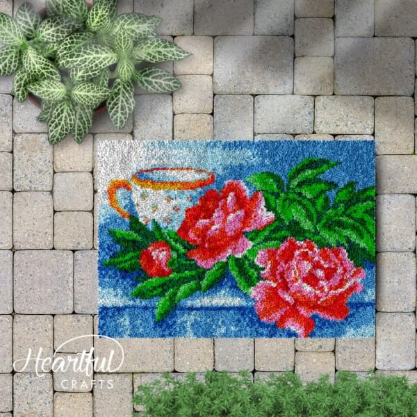 Cup of Tea - Latch Hook Rug Kit