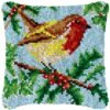 Curious Sparrow - Latch Hook Pillow Kit