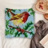 Curious Sparrow - Latch Hook Pillow Kit