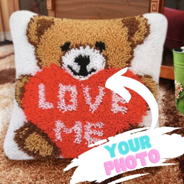 Custom Latch Hook Pillow Kit