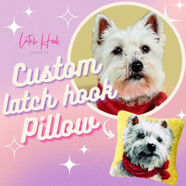 Custom Latch Hook Pillow Kit