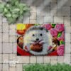 Cute Little Porcupine - Latch Hook Rug Kit