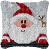 Cute Santa - Latch Hook Pillow Kit