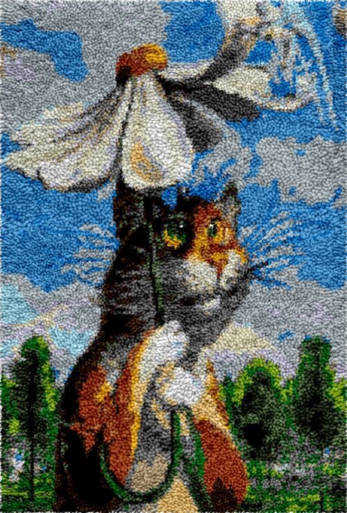 Daisy Umbrella - Latch Hook Rug Kit