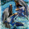 Dancing Dolphin - Latch Hook Rug Kit