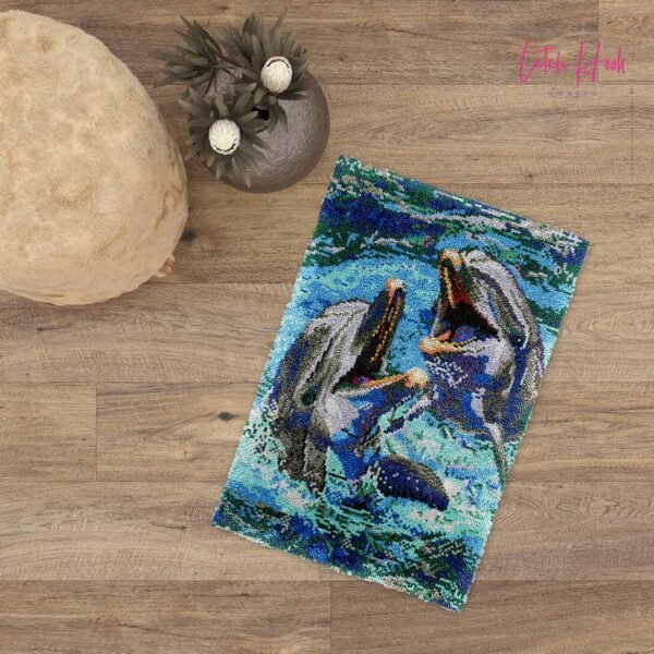 Dancing Dolphin - Latch Hook Rug Kit
