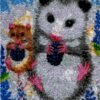 Dangling Opossums - Latch Hook Rug Kit