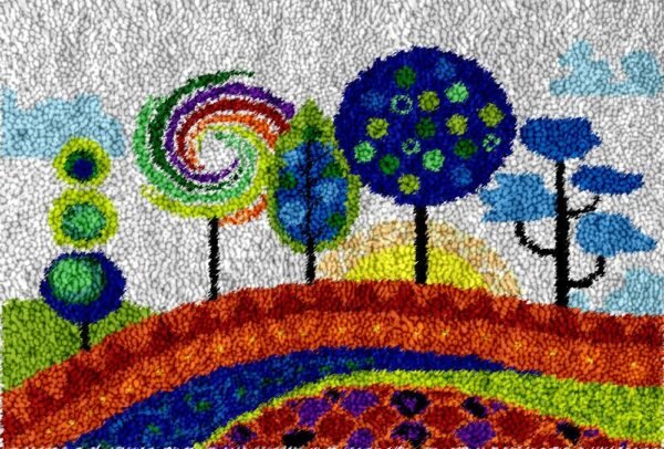 Decorative Meadow - Latch Hook Rug Kit