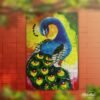 Demure Peacock - Latch Hook Rug Kit