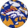 Denver Broncos - Latch Hook Rug Kit
