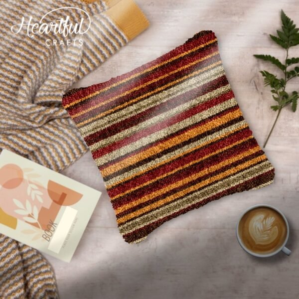 Desert Stripes - Latch Hook Pillow Kit
