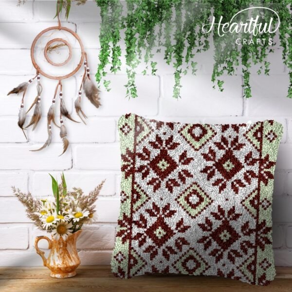 Diamond Quadrants - Latch Hook Pillow Kit