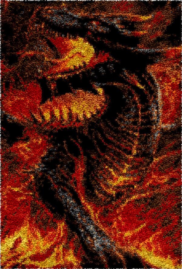 Dragon of Fire - Latch Hook Rug Kit